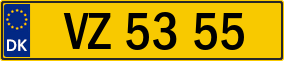 Trailer License Plate